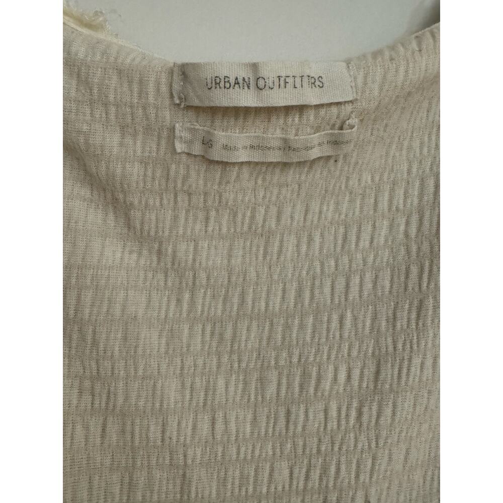 Urban Outfitters Cream Textured Boho Blouse • Size L - Picture 4 of 9